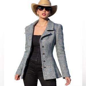 Peggy Jennings ♟️ wool sequin winter jacket medium